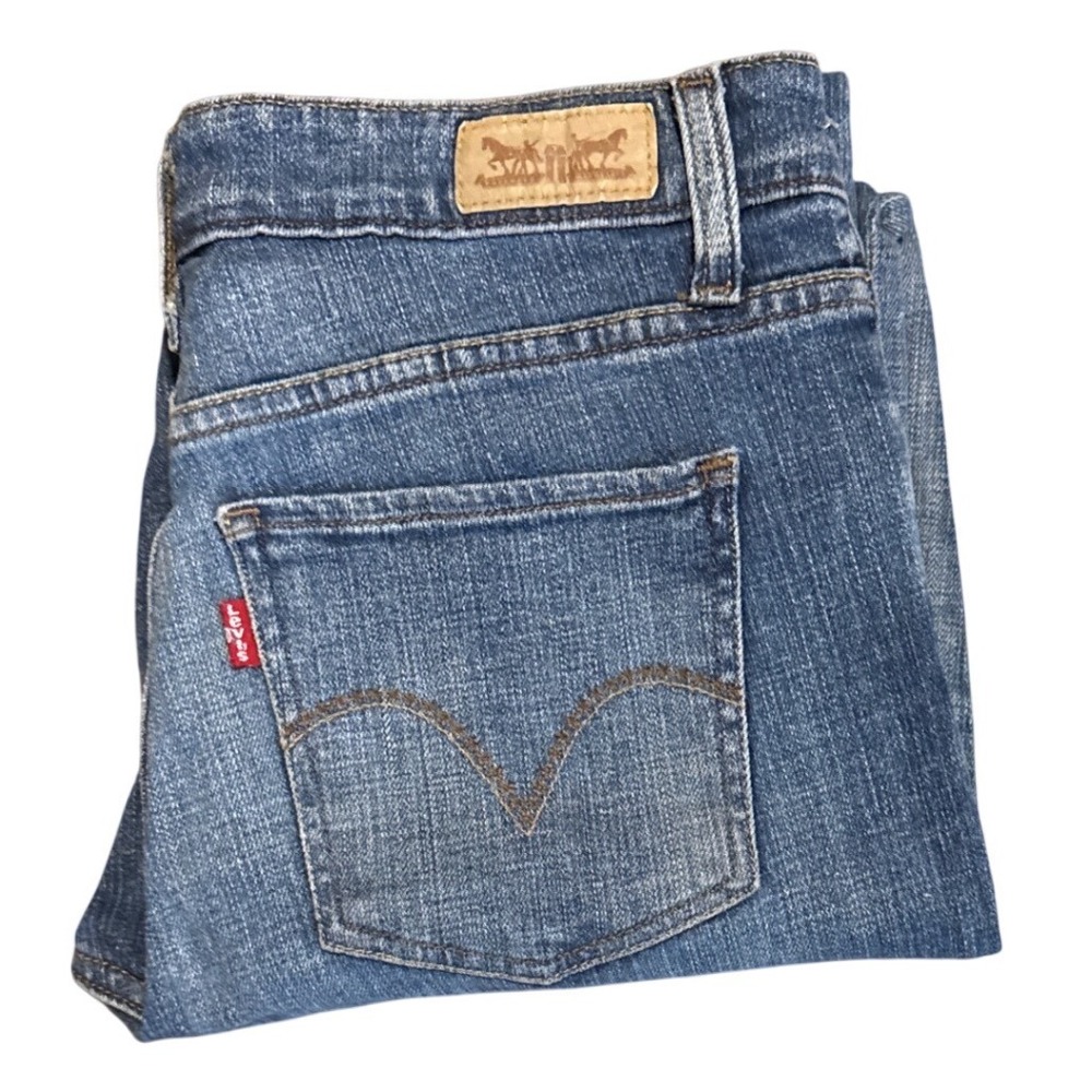 Levis Mid Rise Skinny Jeans Womens 8M W29 L32 Medium Wash Blue Denim 400198517